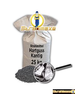25 kg Hartguss kantig