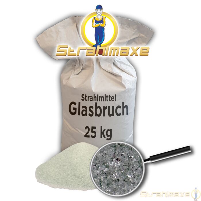 Glasgranulat / Glasbruch Strahlmittel 25 kg