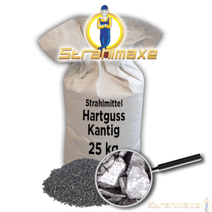 25 kg Hartguss kantig