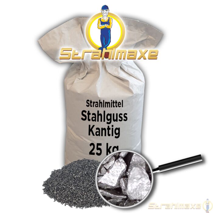 25 kg Stahlguss kantig